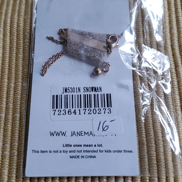NWT janemarie kids snowman necklace, - Picture 4 of 7